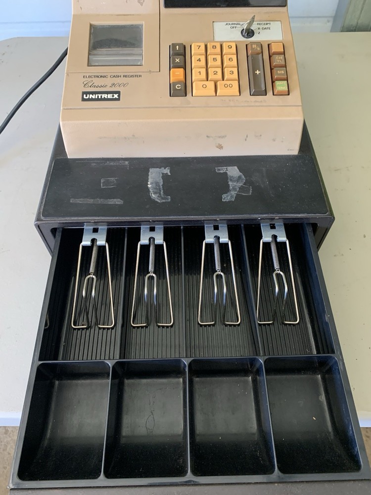 VINTAGE Unitrex #R-202A Electronic Cash Register
