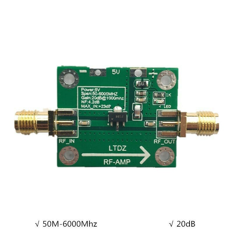 5V Power RF Amplifier Board 50M-6000Mhz Transmitter Circuit Module SBB5089