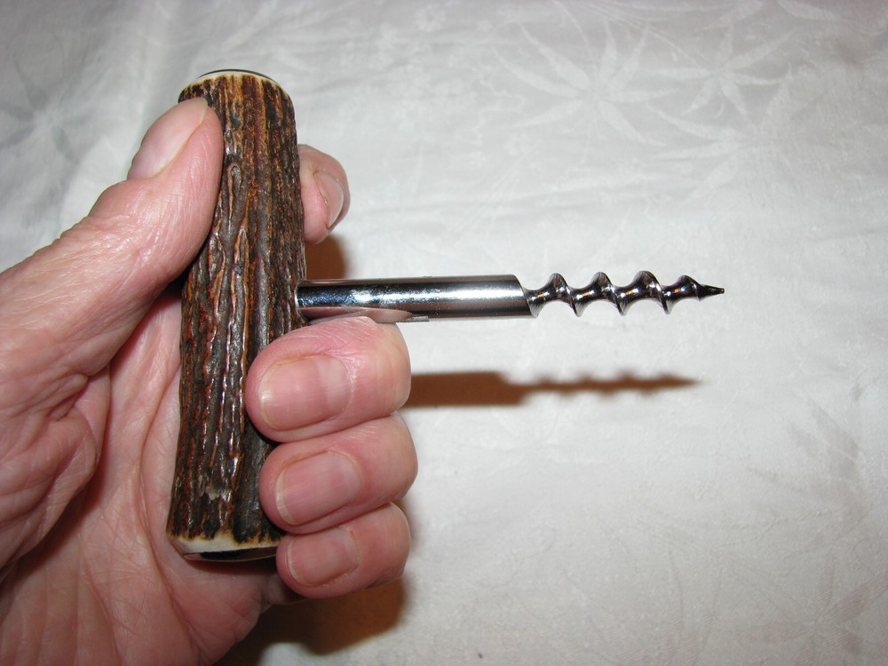 Faux Resin Antler Wine Bottle Corkscrew Opener