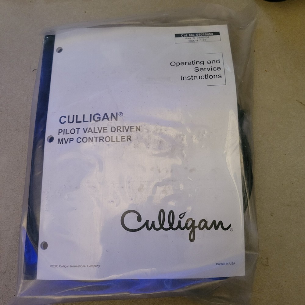 Culligan Commercial Controller 01016170 with PILOT Valve, Brkt & Transformer NEW