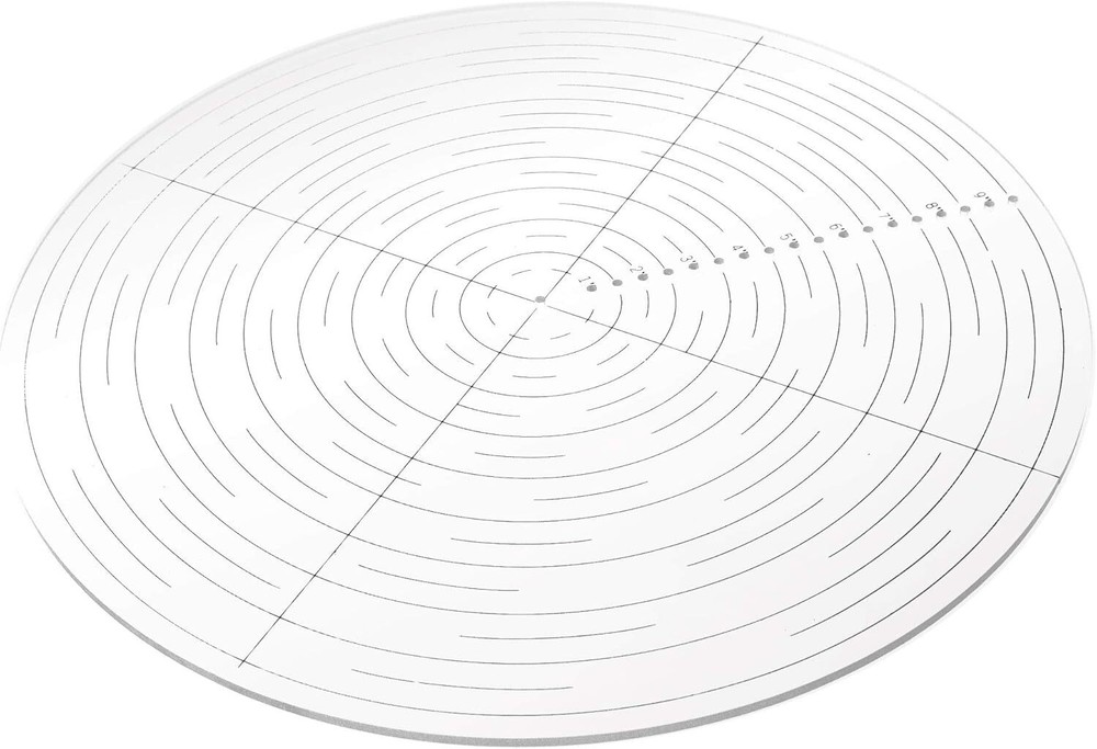 Clear Acrylic Center Finder Compass for Easy Circle Drawing and Layout