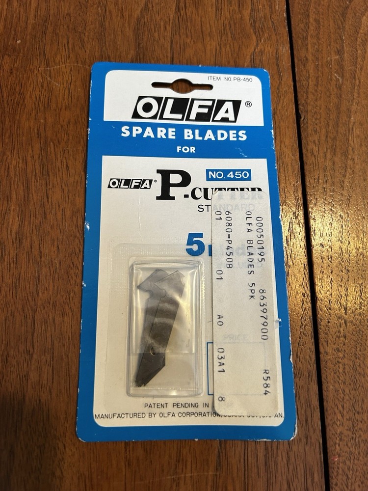 OLFA Spare Blades 5 Pack P-Cutter No. 450 NOS