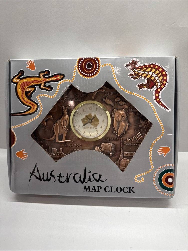 Australian Map Clock