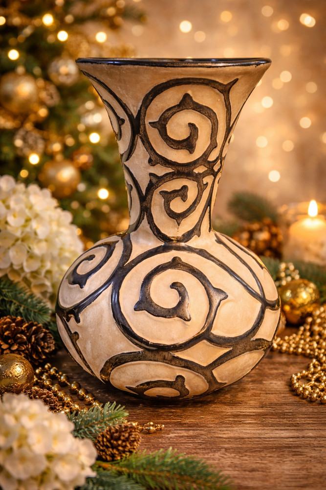 Exclusive Benigna 12' Hand Painted Vase