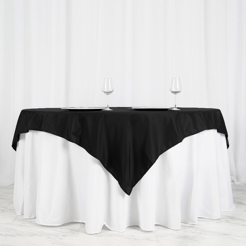 10 pcs 70 x 70" SQUARE POLYESTER Tablecloths Wedding Table Linens for Catering