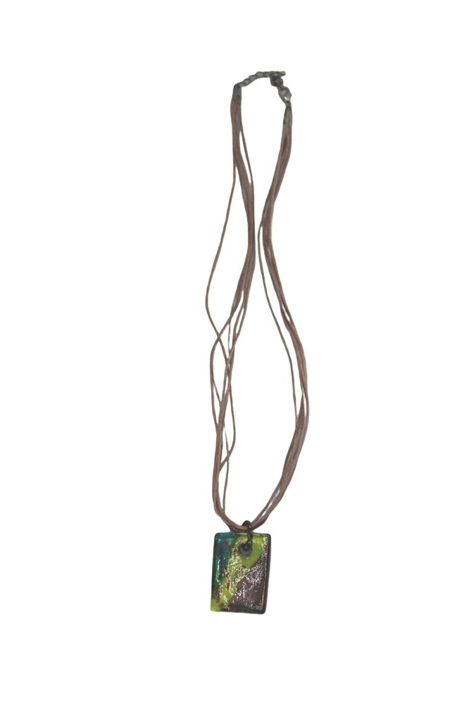Dichroic Glass Pendant Corded 54738