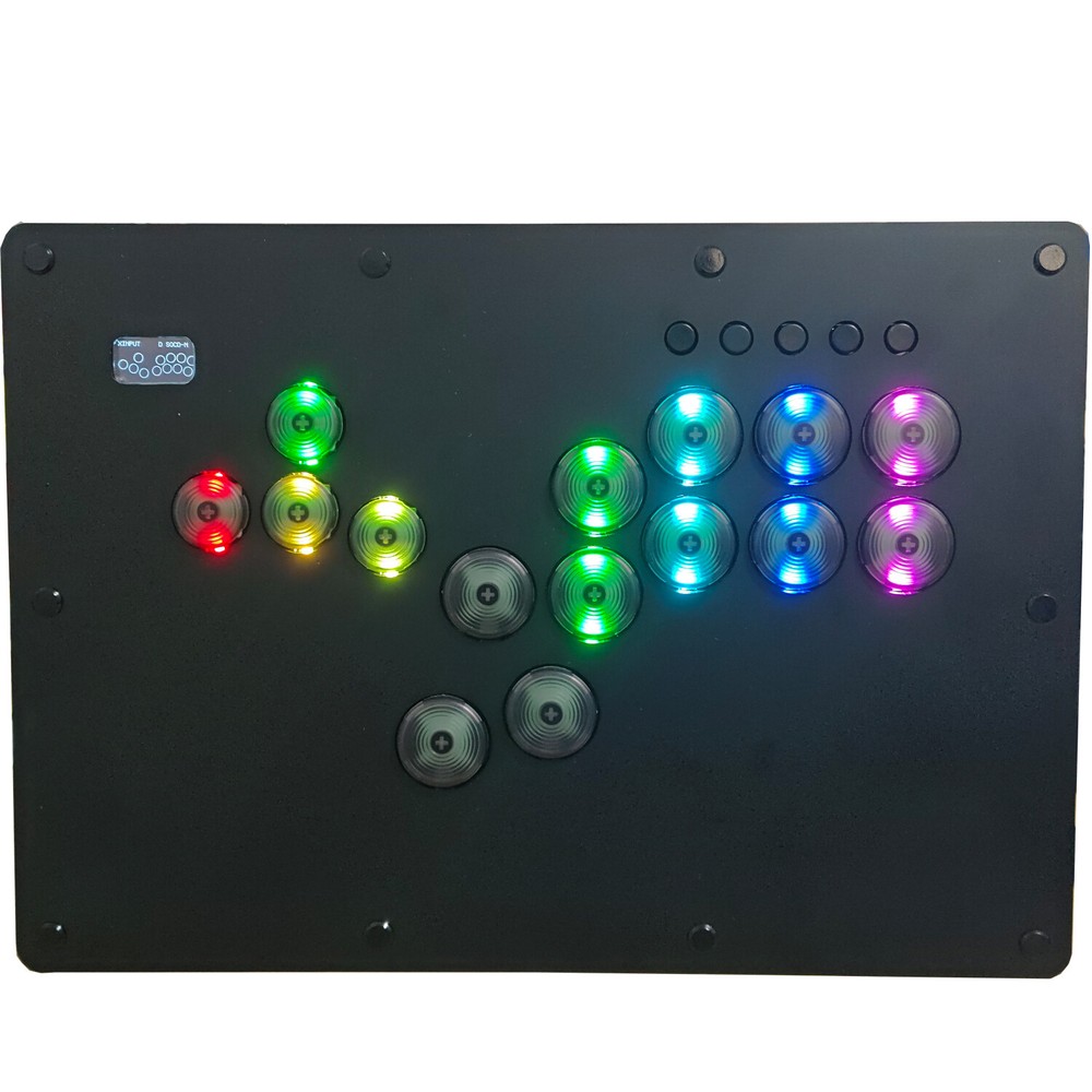 15 Buttons Hitbox Fighting Arcade Game Controller Leverless Games Console