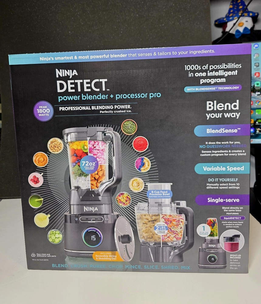 Ninja Detect™ Kitchen System Power Blender Plus Processor Pro with...