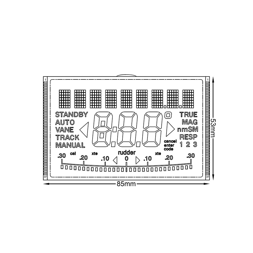 Display for Raymarine / Autohelm ST5000+ Autopilot Control Head Unit