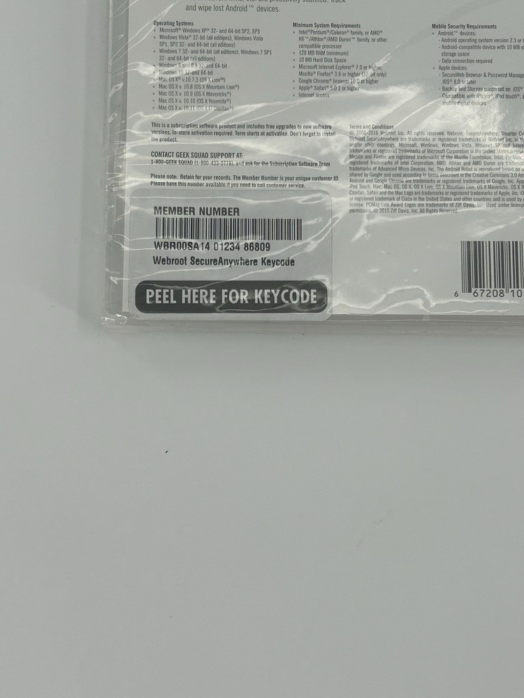 Webroot SecureAnywhere Internet Security Full Version Windows Mac Fast Shipping