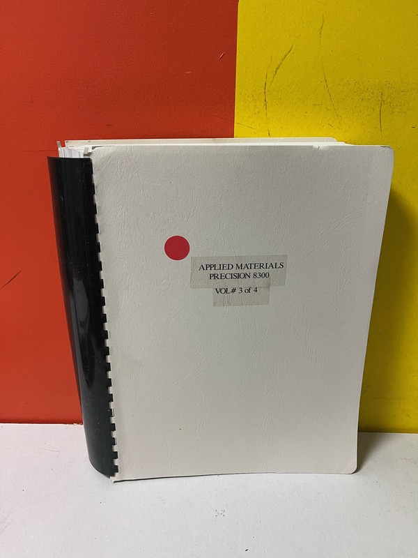 APPLIED MATERIALS 8300 Precision Etch Preventive Maintenance