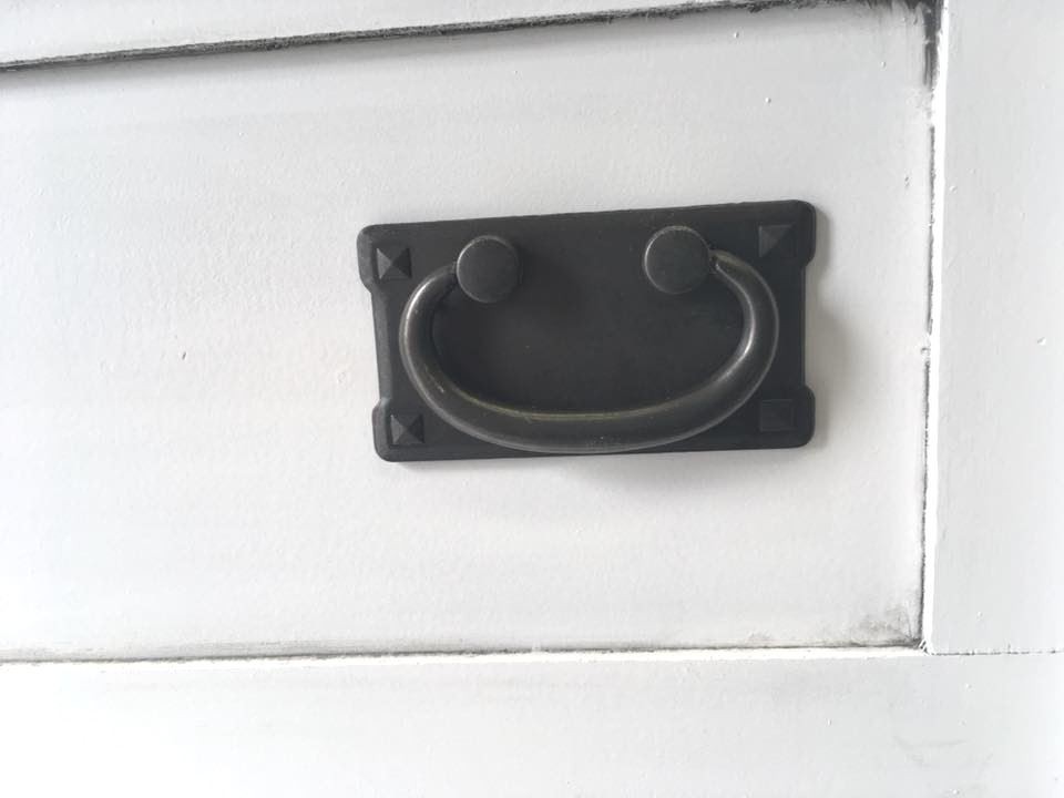 2-1/2" Mission Style Vertical Bail Pull Antique Pewter