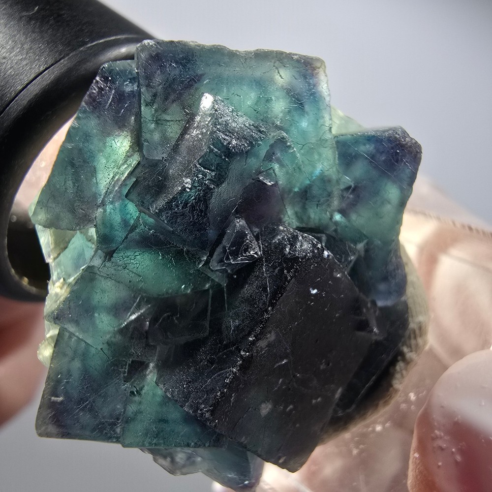 Phantom Fluorite Cube Specimen, Blue Butterfly Pocket, Okorusu, Namibia