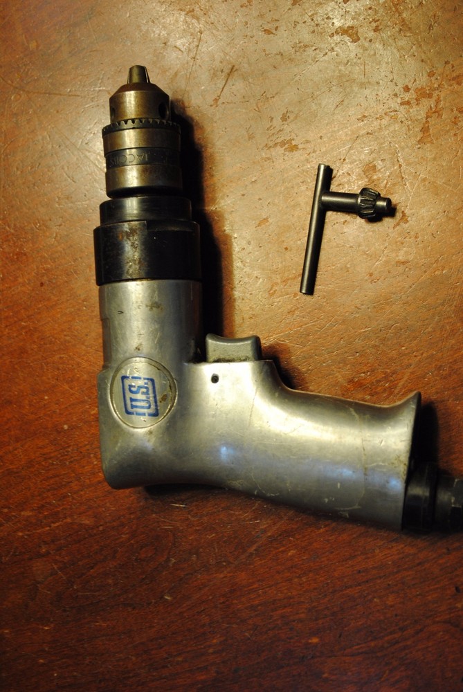 US Industrial Tools Air Drill ~ Aircraft Tools Jacobs chuck