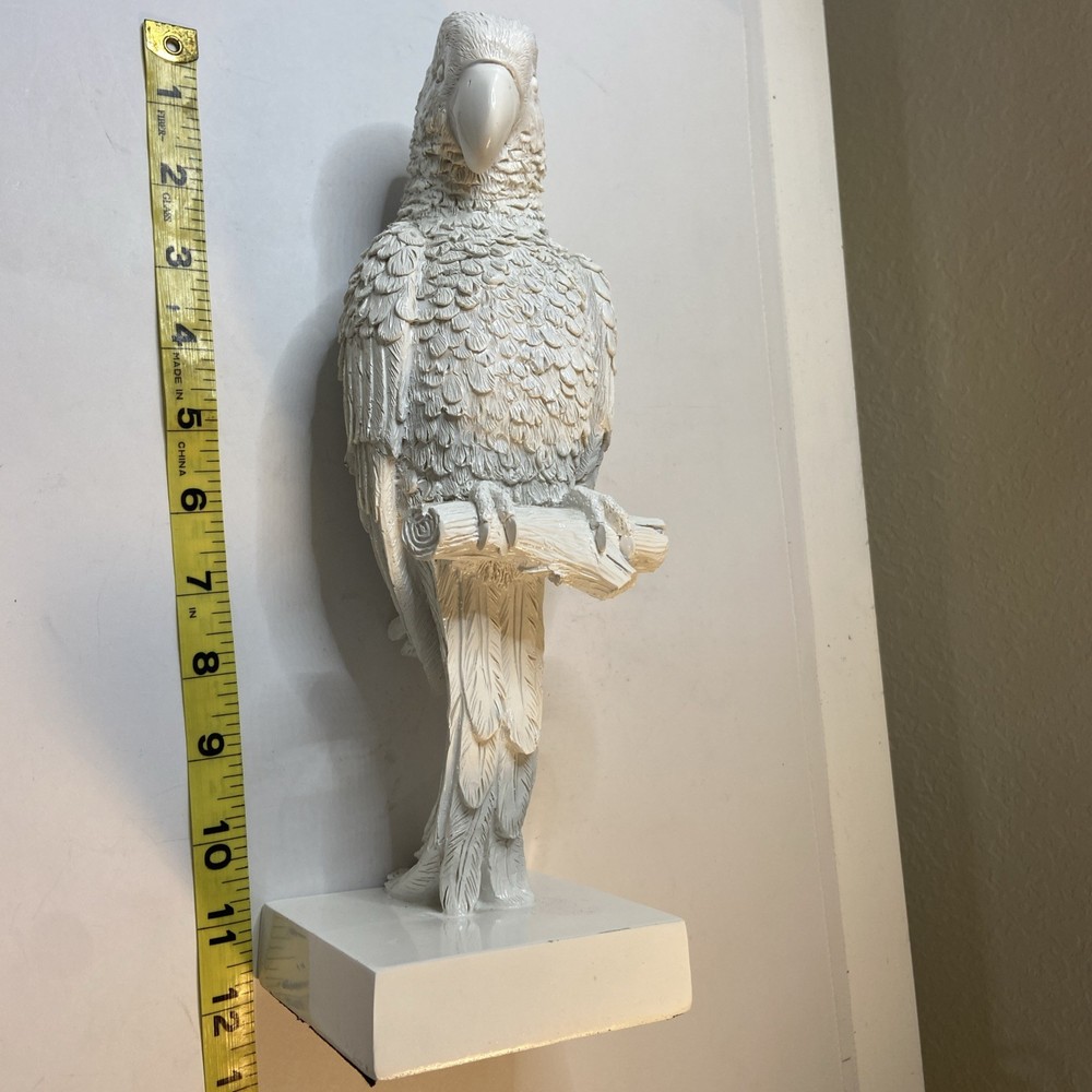 Life-Size 20th Century White Parrot Bird Statue