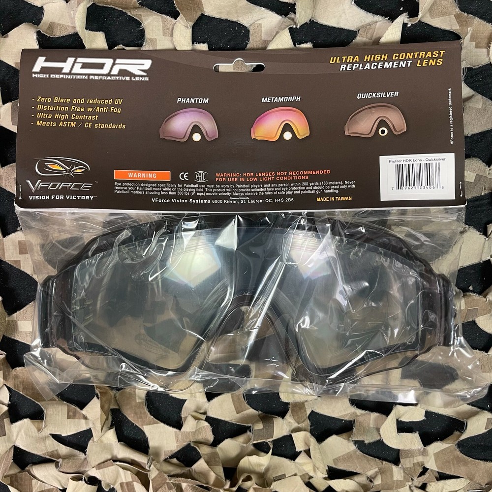 NEW V-Force Profiler, Morph, & Shield High Def Reflective Lens (HDR)-Quicksilver