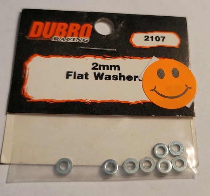 Du-Bro Flat Washers 2mm DuBro Rc Hardware 8 pcs 2107