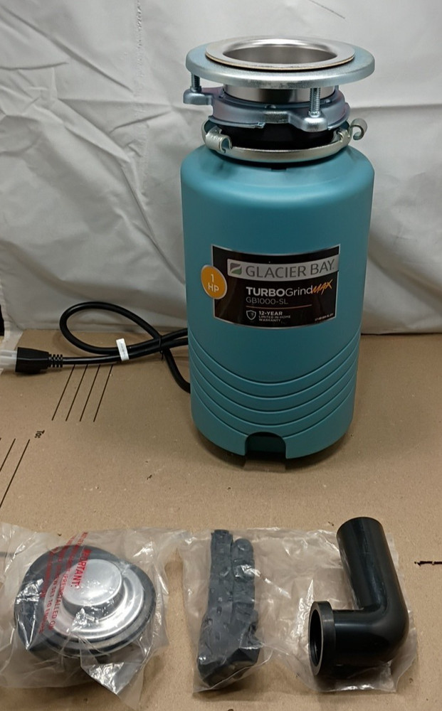 Glacier Bay 1HP  GB1000-SL TurboGrindMax Garbage Disposal