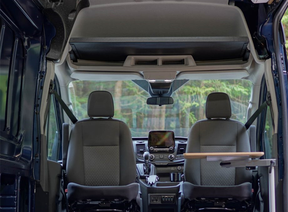 Aluminum Van Headliner Shelf Fit for FORD TRANSIT 2014-2024 Van Upgraded-US