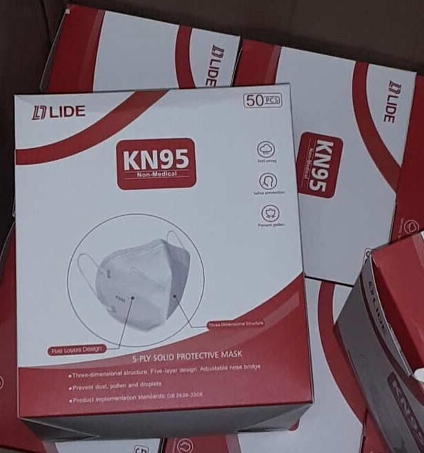 KN95 5-ply Masks- 50 COUNT per box