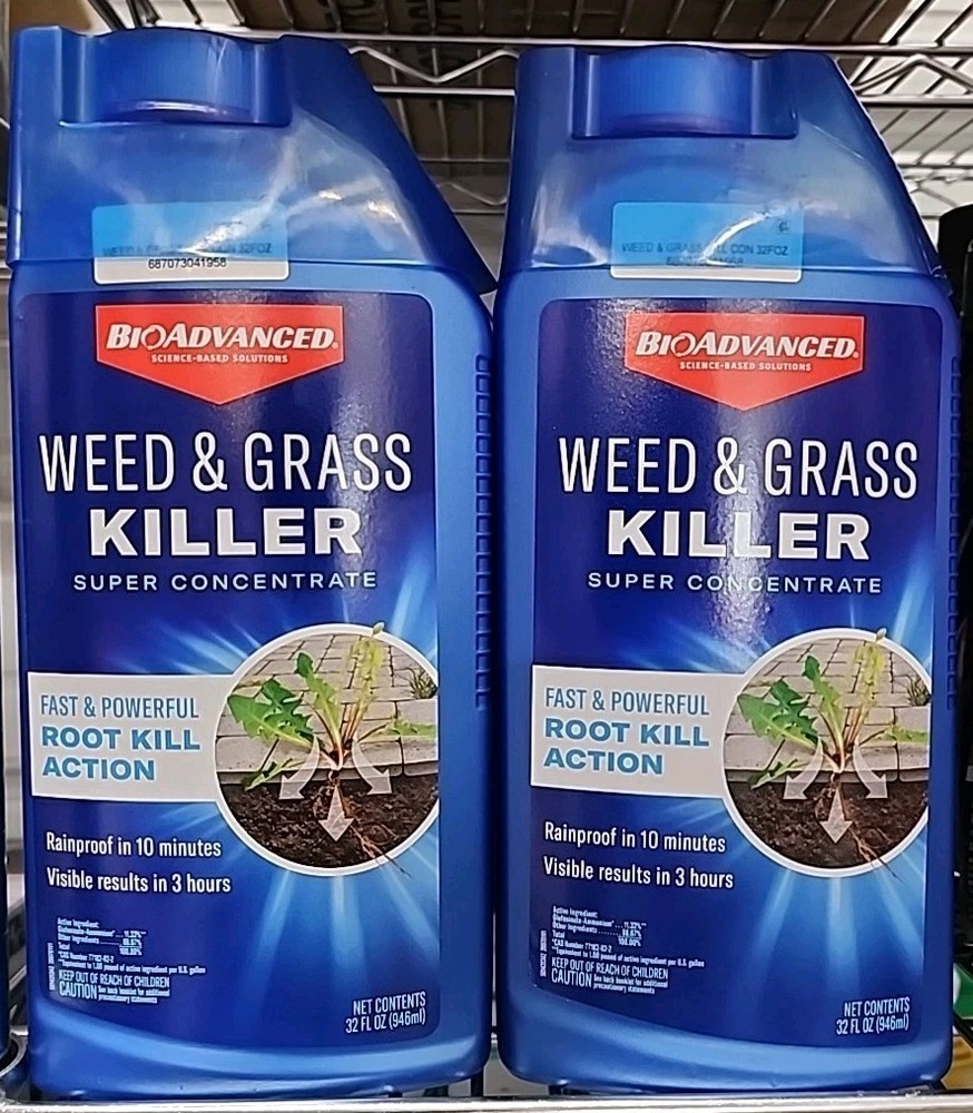 BioAdvanced Weed & Grass Killer Super Concentrate 8 Bottle Bundle 32-Oz Each