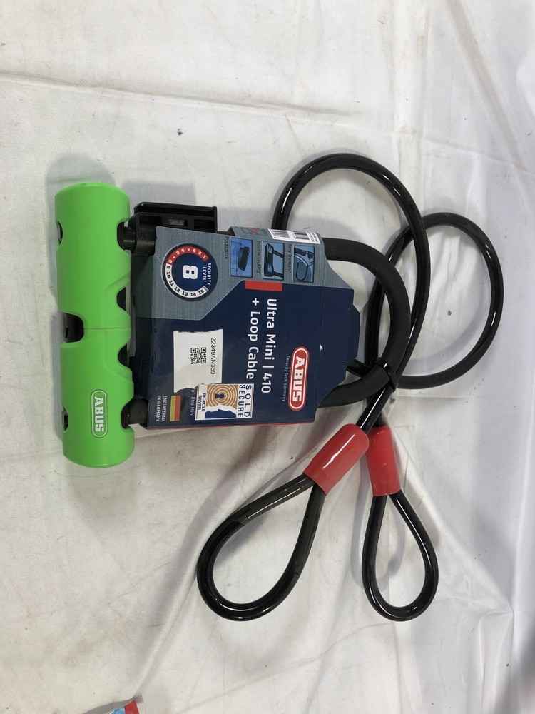 ABUS Ultra Mini 410 + Loop Cable Bike Lock Security Level 8