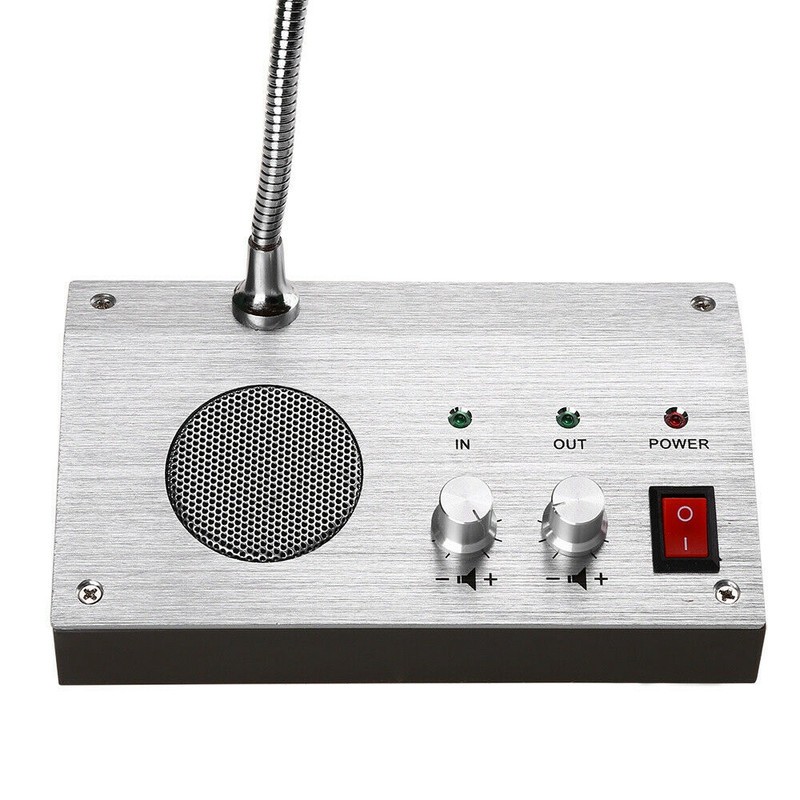 Window Speaker Two-Way Counter Intercom Speaker System Two-Way Voice Dialogue