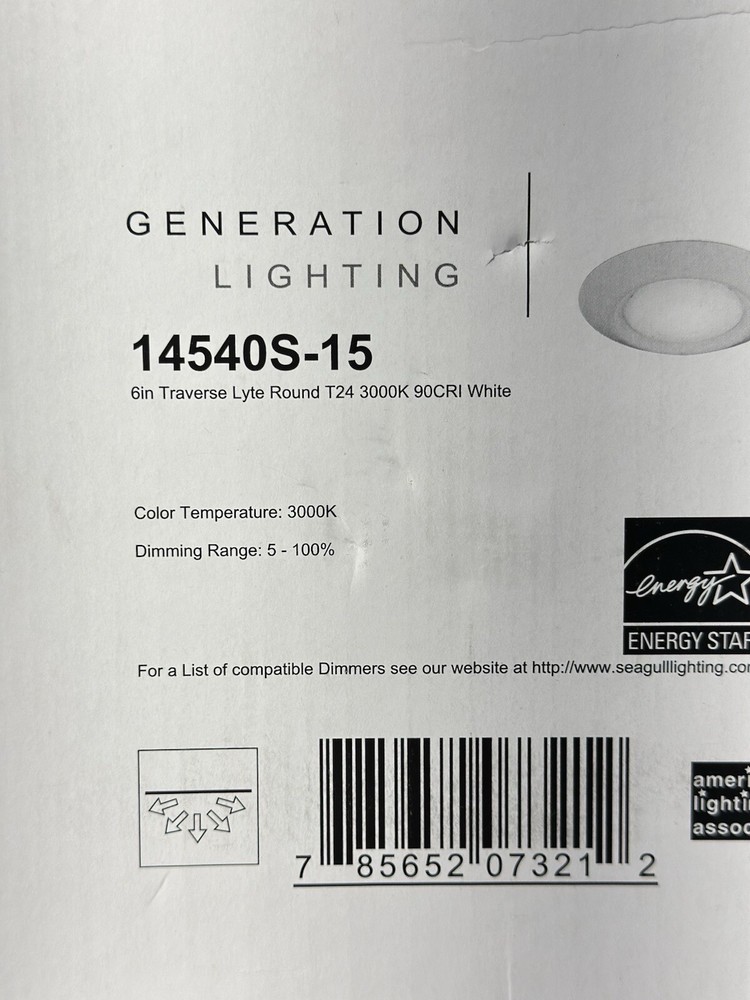 Sea Gull 14540S-15 Traverse Lyte LED Downlight