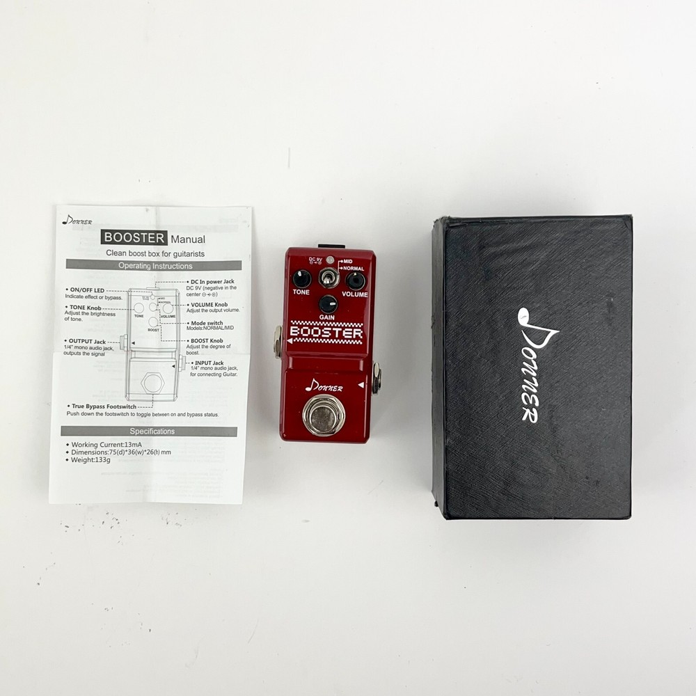 Donner Booster Nano Series Pedal Boost Guitar Effects Pedal