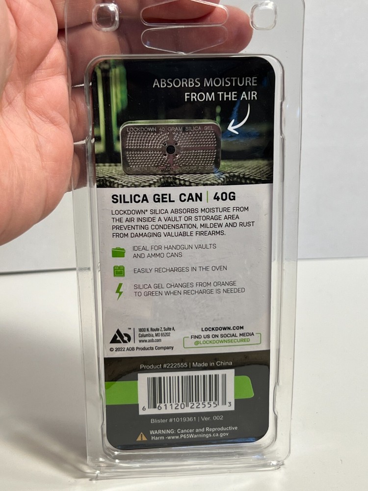 Lockdown Silica Gel Can 40g for Storage Vault