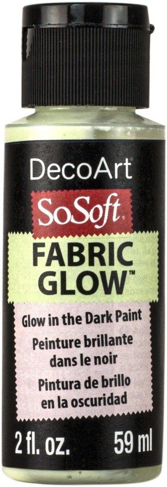 SoSoft Fabric Acrylic Paint Medium Glow 2oz Clear