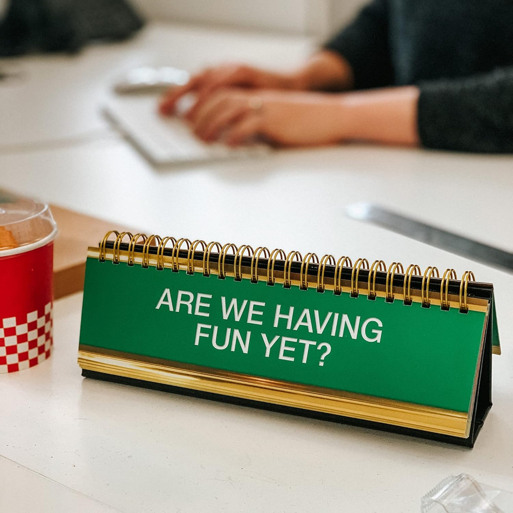 Daily Desk Plaque Desktop Flip Book, Assorted