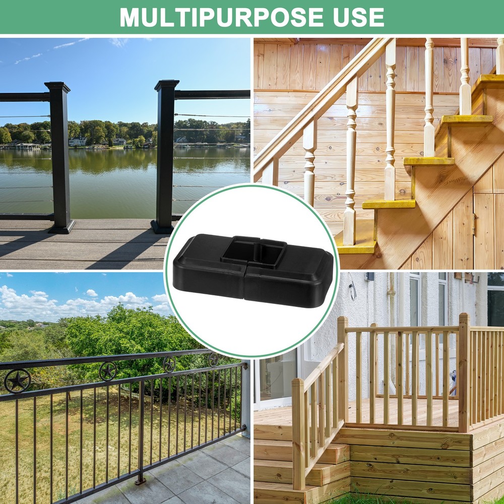 4-Pack Post Base Cover, Internal 1.26"x 1.26" Post Skirt Split Type for Railing
