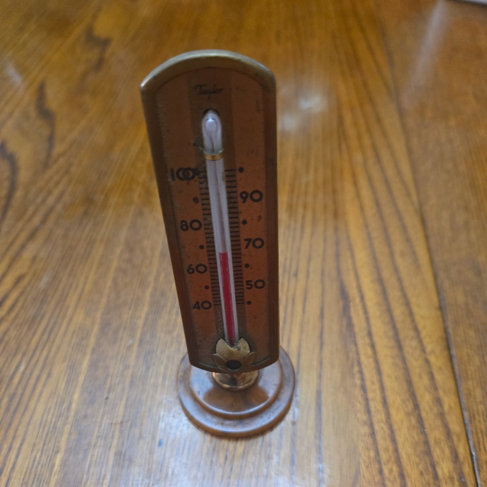 Vintage Taylor Desk Thermometer with bakelite base