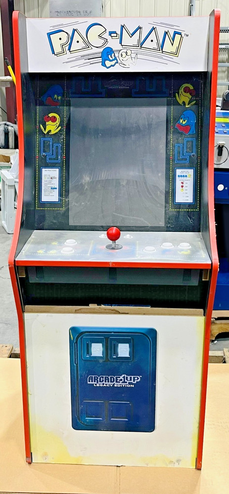 Arcade1UP Pac-Man Deluxe Arcade Machine Cabinet 12V *No Riser* Tested
