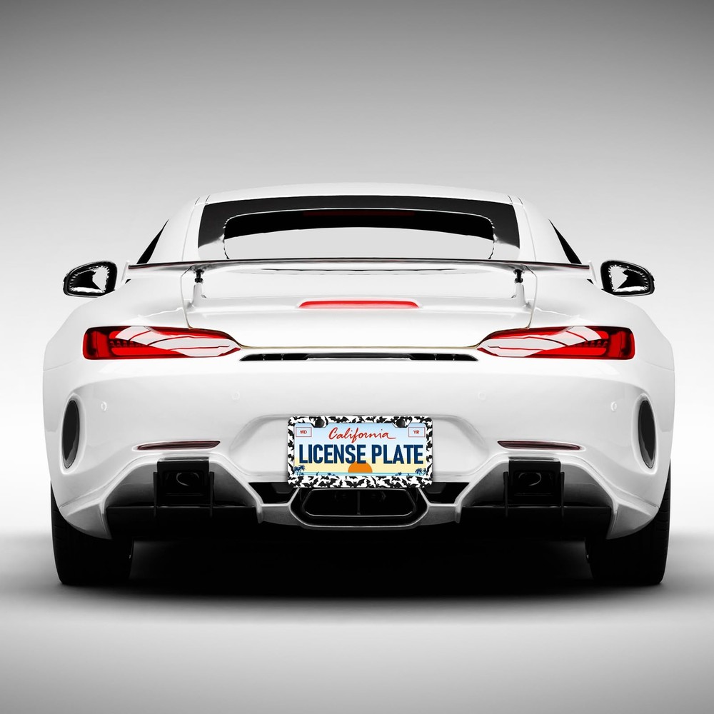 Gothic License Plate Frames 2Pack RustProof Aluminum Car Tag Holders