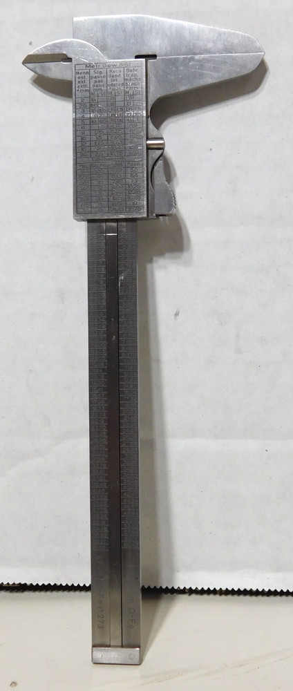 Mauser INOX 6" Vernier Slide Caliper Made in Germany