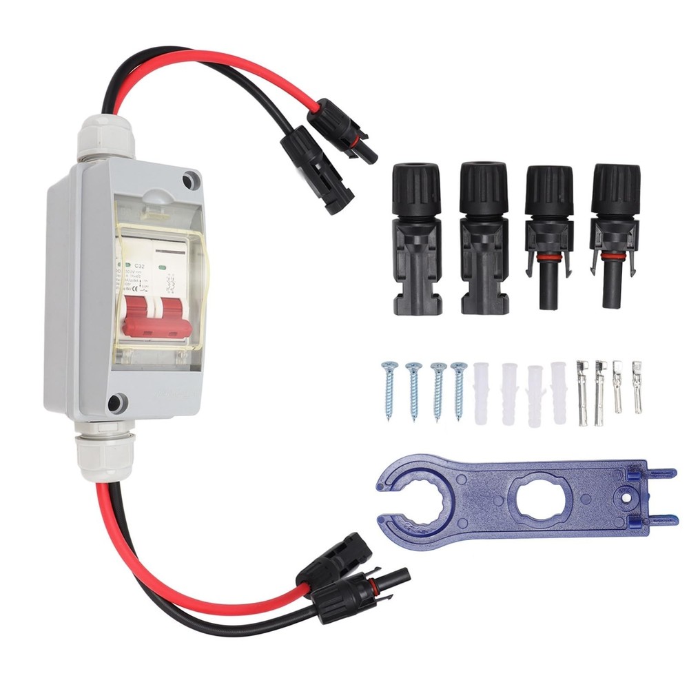 Solar Panel Disconnect Switch, 500V 32A DC Miniature Circuit Breaker with PV Con