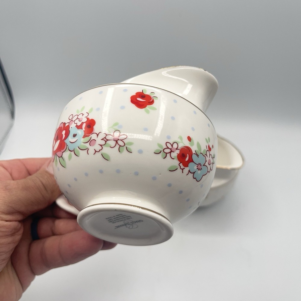 Grace Teaware Vintage Floral Creamers (2)