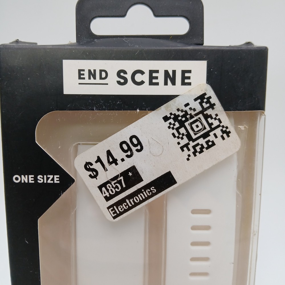 Fitbit Blaze Endscene Silicone Replacement Wristband White Sealed New READ