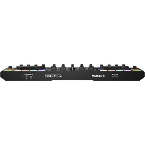 Reloop Mixon 8 Pro 4-Channel Professional Hybrid DJ Controller, Black