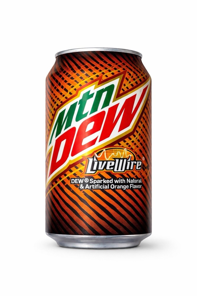 Mountain Dew LiveWire Orange Old Design Full/Unopened 12oz Can (2020)