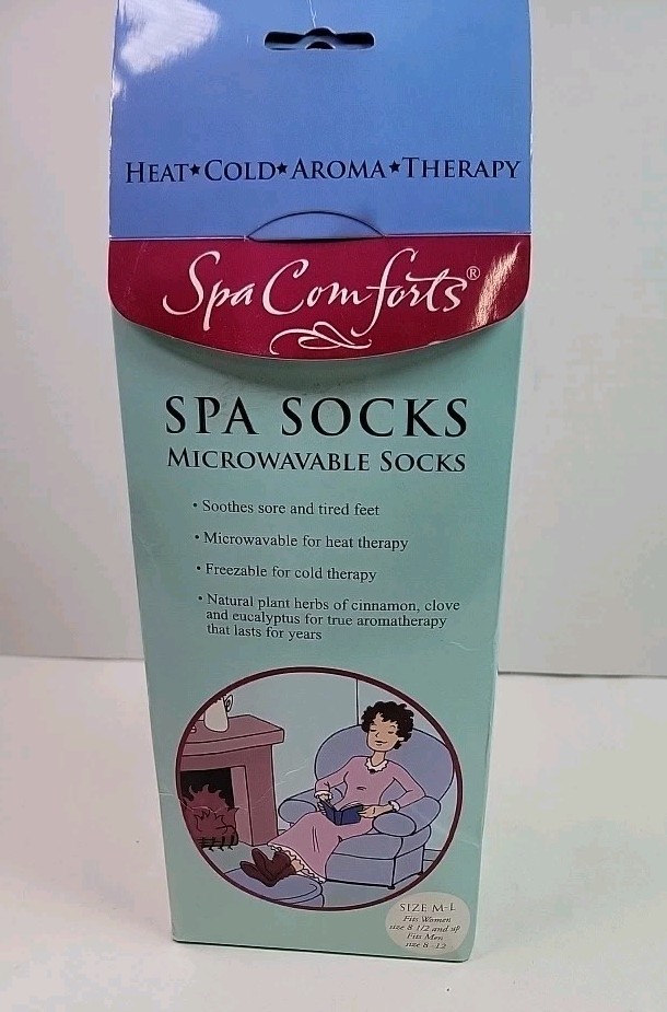 Spa Comforts Microwavable Spa Socks M/L