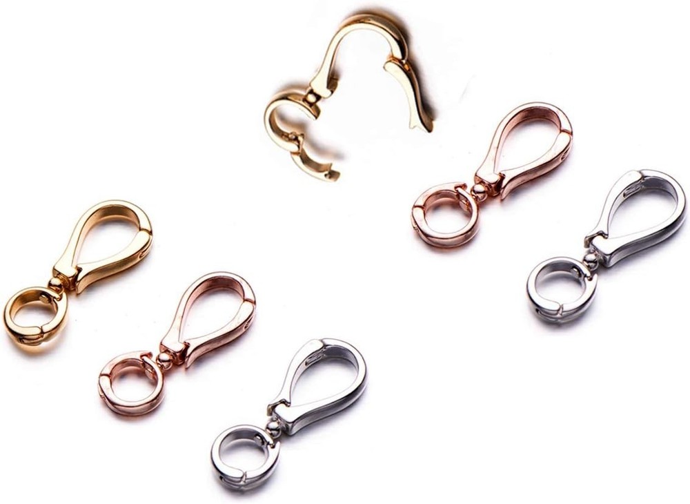 Double Opening Interchangeable Pearl Enhancer Connector Shortener Pendant Bail