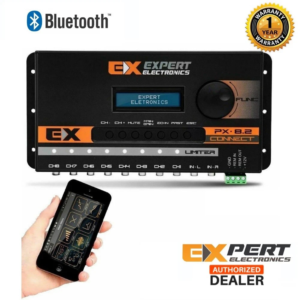 Digital Processor Expert PX8.2 Connect Bluetooth, 8-Channel Crossover-Car Audio