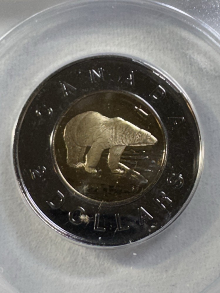 1999 Canada $2 Graded MS 67 by ANACS Toonie