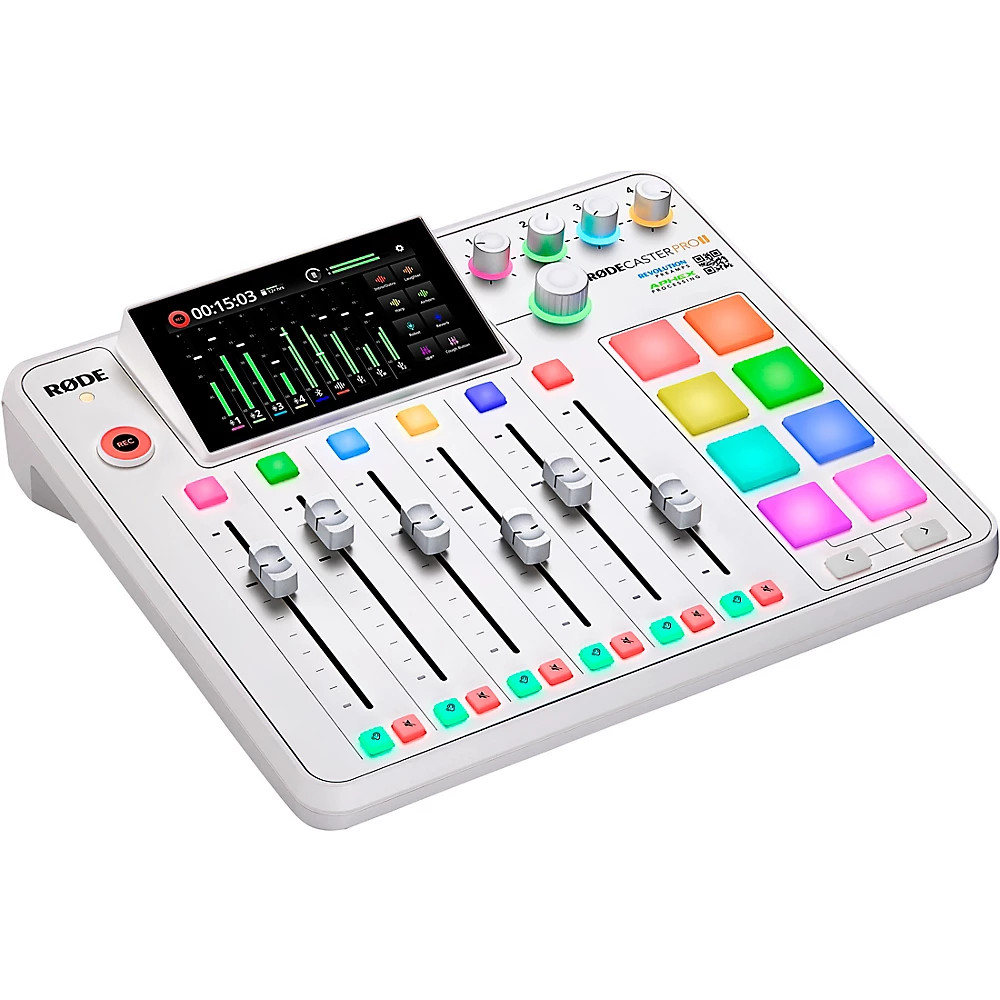 RODE RodeCaster Pro II Podcast Production Console - White