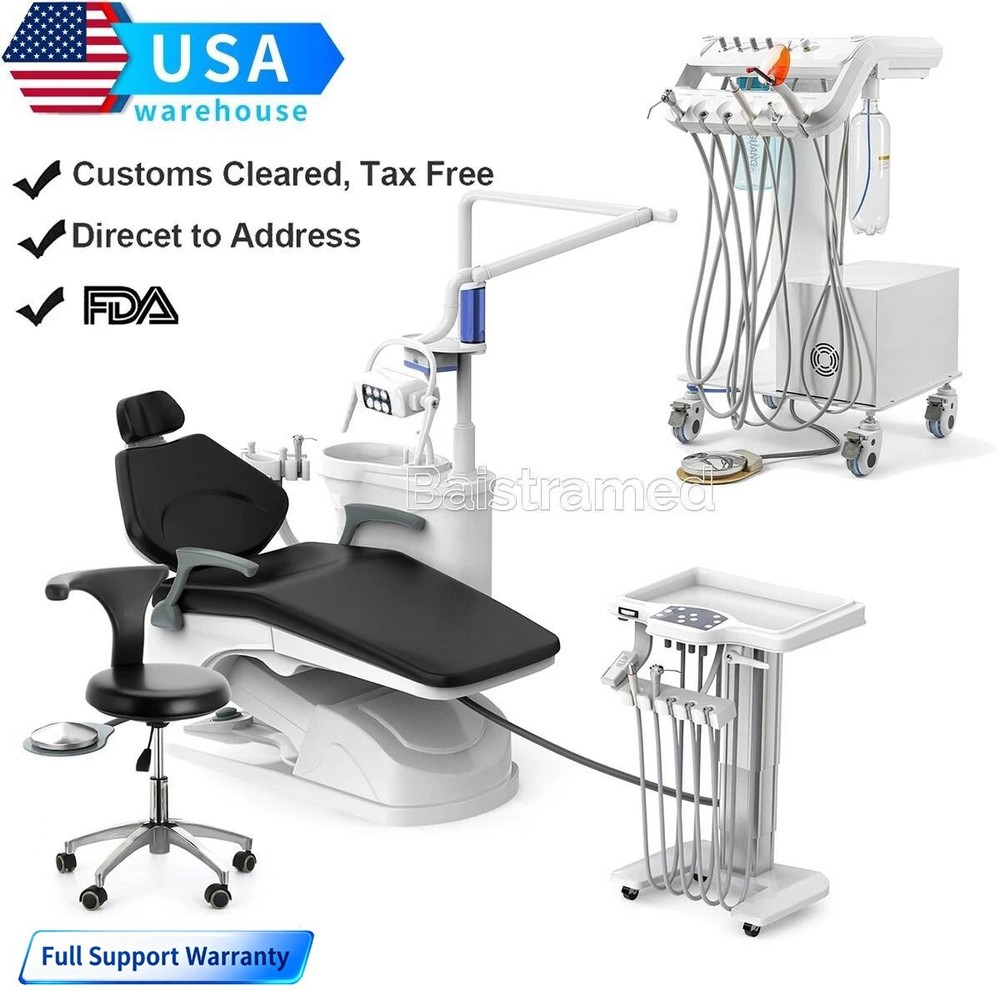 Dental Unit Chair Computer Control DC Motor /Delivery Unit With Air Compressor