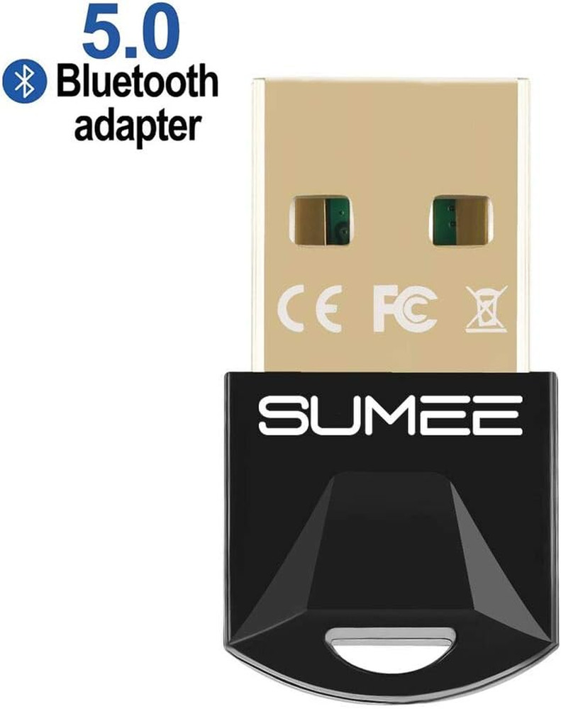 USB Bluetooth 5.0 Adapter Dongle,Wireless Bluetooth Transmitter Receiver for PC