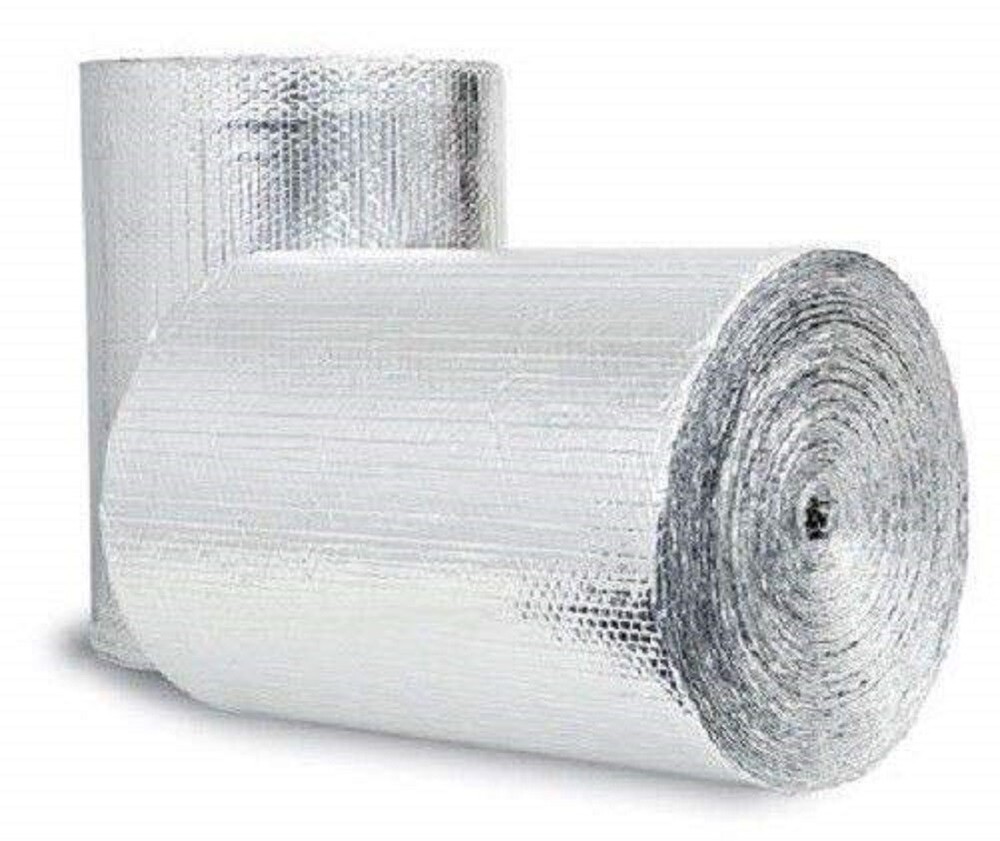 Double Foil Insulation Reflective Bubble Roll 4FT X 8FT (32SQFT) R8-24